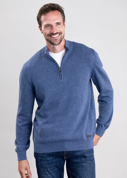 Whitfield Half Zip Sweater - Navy