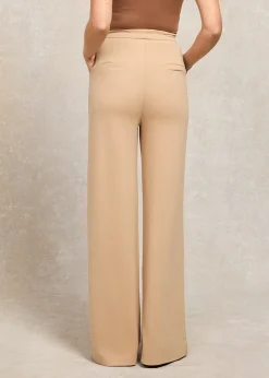 Wide Leg Pants - Camel