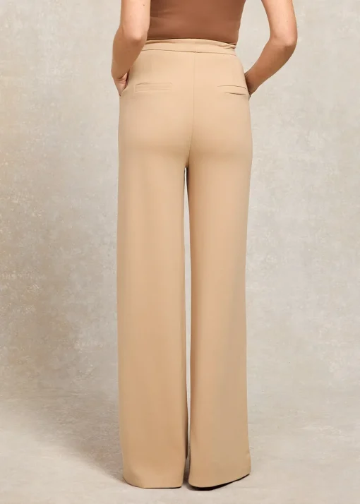 Wide Leg Pants - Camel