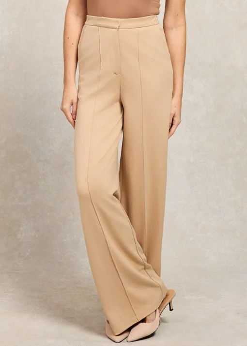 Wide Leg Pants - Camel