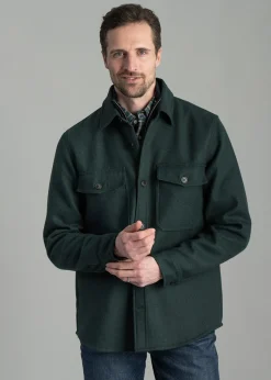 Wool Overshirt - Tartan Green