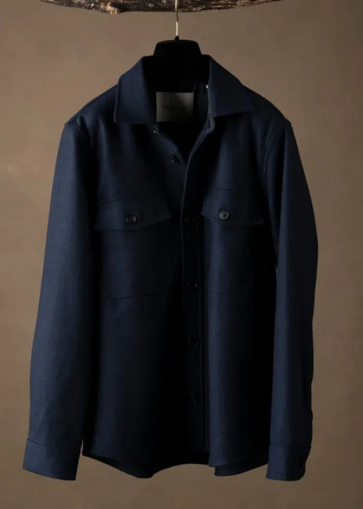 Wool Overshirt - Evening Blue