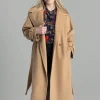 Wool Trench Coat - Caramel Beige