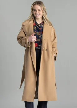 Wool Trench Coat - Caramel Beige