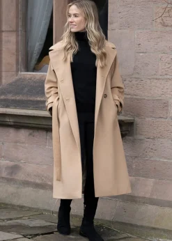 Wool Trench Coat - Caramel Beige