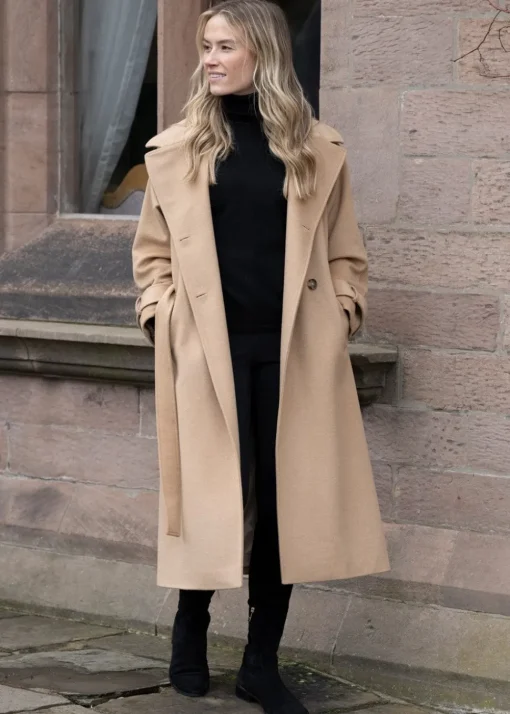 Wool Trench Coat - Caramel Beige