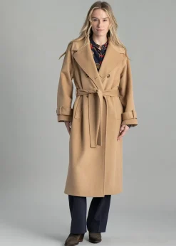 Wool Trench Coat - Caramel Beige
