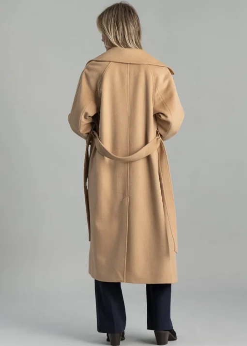 Wool Trench Coat - Caramel Beige