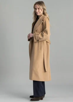 Wool Trench Coat - Caramel Beige